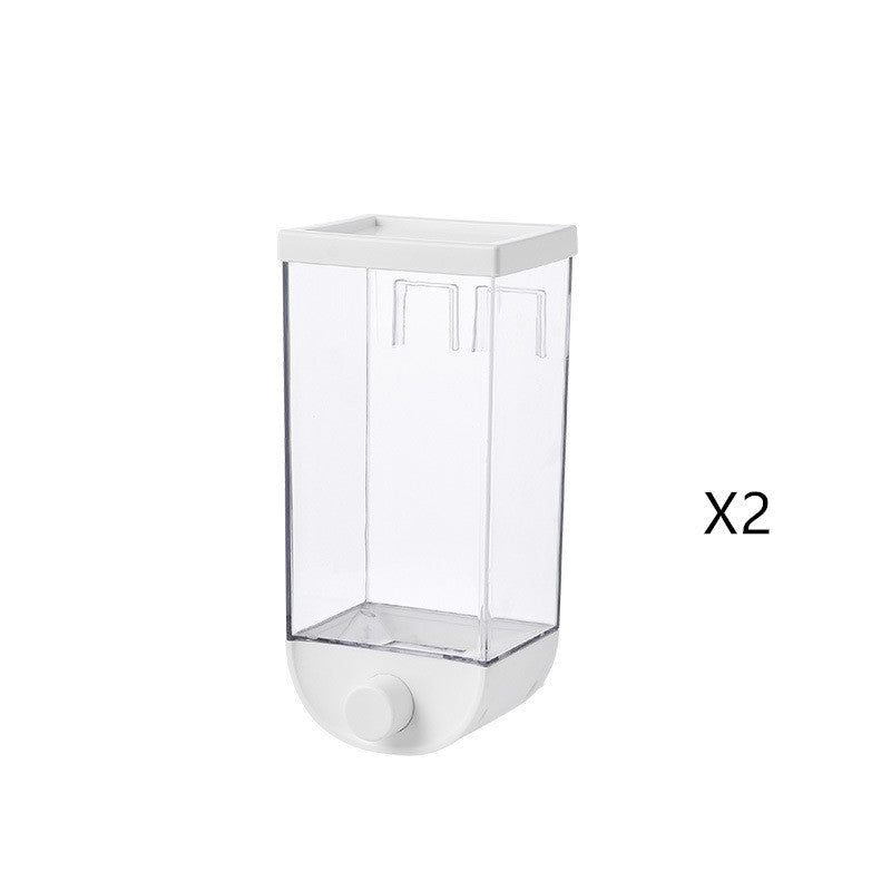 Küche Lebensmittel Lagerung Einfach Drücken Container Müsli Spender Wand Montiert Lebensmittel Lagerung Box