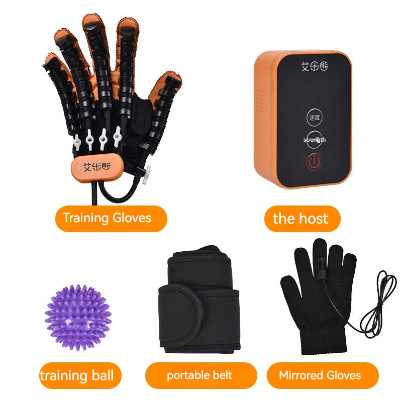 Guantes de rehabilitación para hemiplejia, accidente cerebrovascular y rigidez de la mano. Dispositivo de rehabilitación inteligente eléctrico.