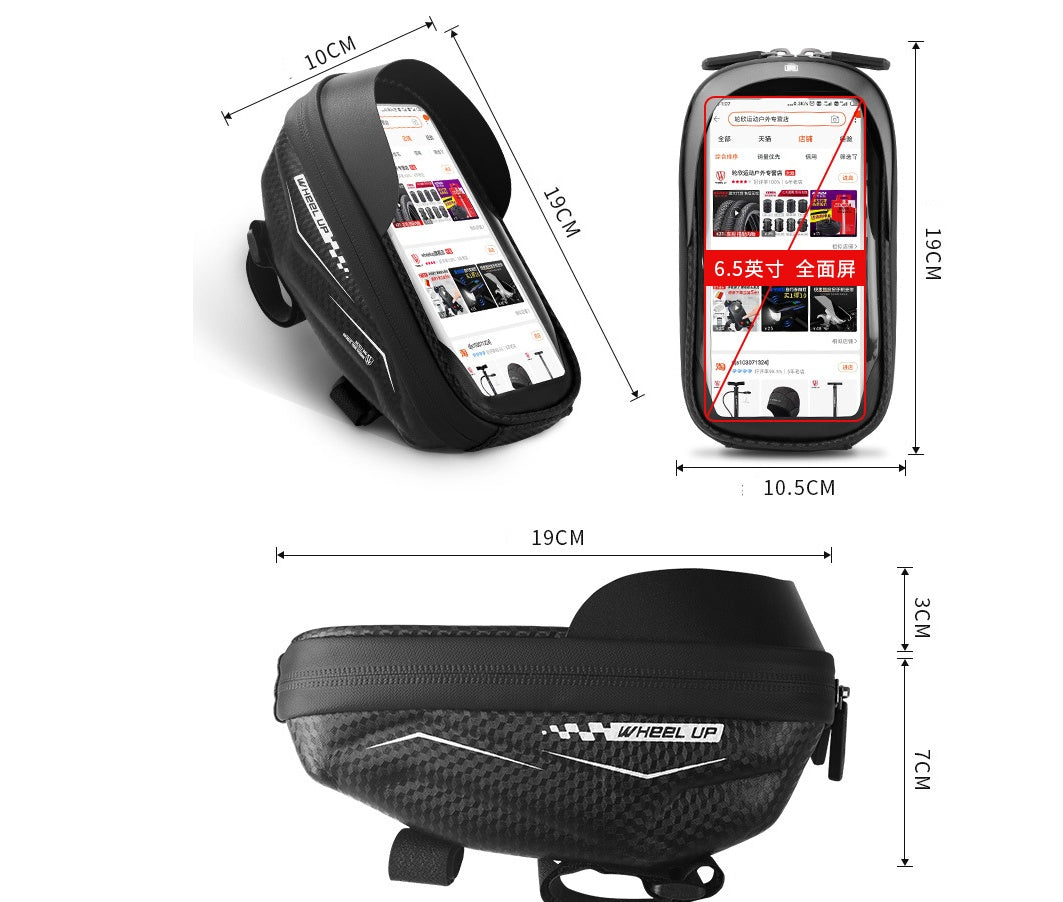 Bolsa de bicicleta EVA para teléfono con pantalla táctil