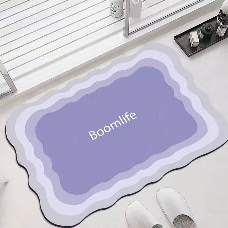 Alfombra de baño sencilla con diatomeas