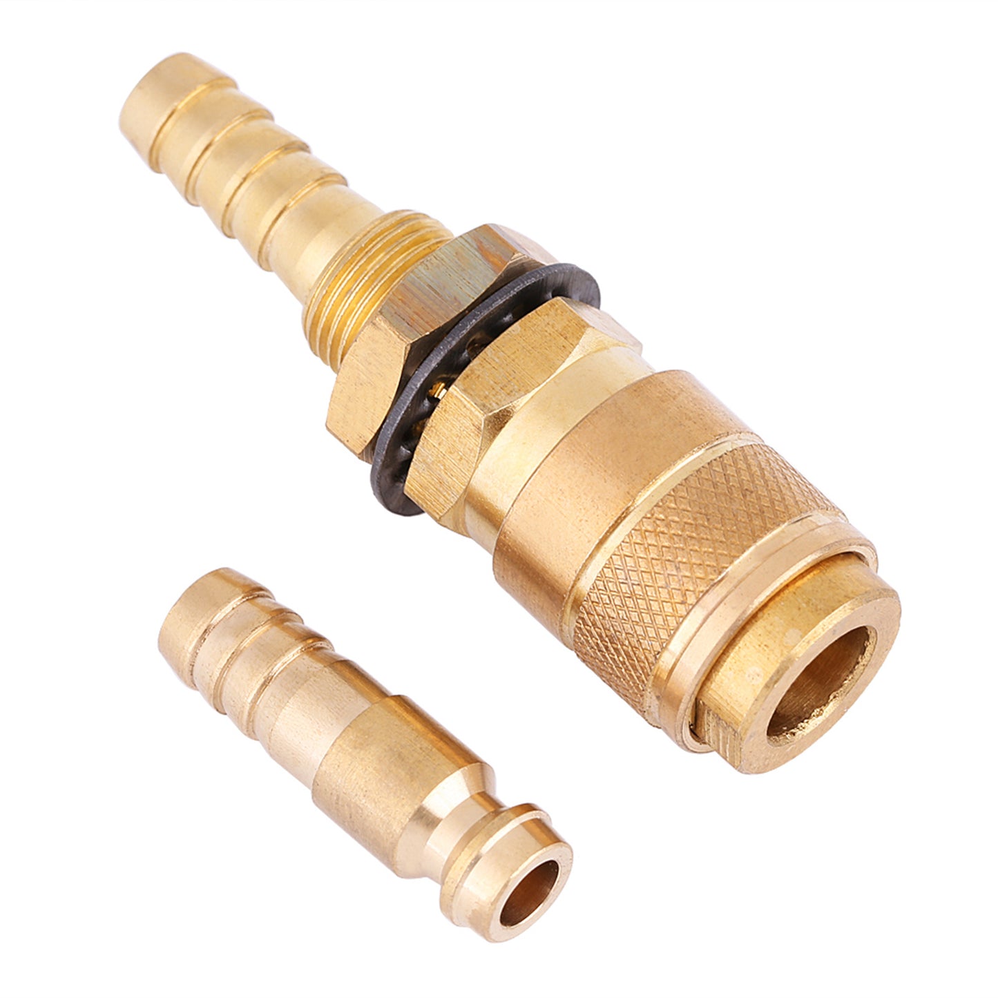 Water Cooled & Gas Adapter Quick Hose Connector Fitting For MIG TIG Welder Torch(Brass)