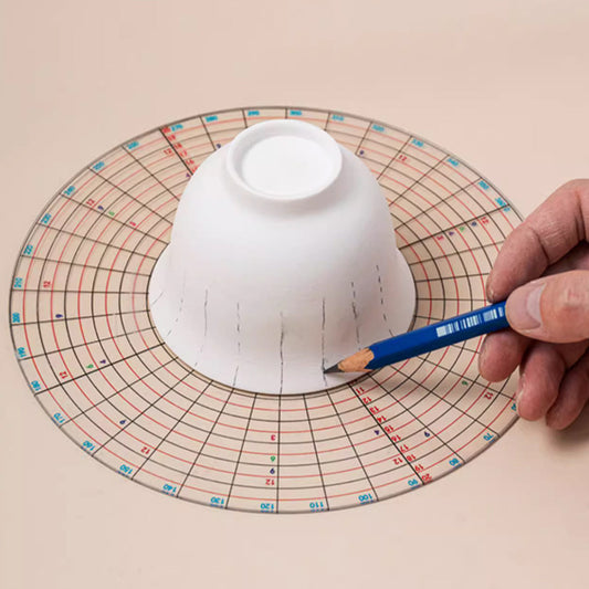 Ceramic Tool Multifunctional Full Circle Cutting Ruler