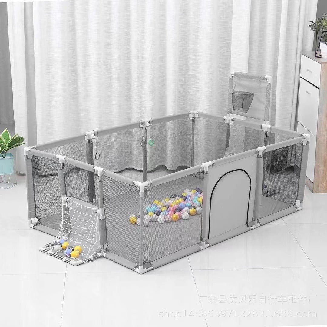 Children's fence baby basketball fence safety stainless steel playpen children's ball pit baby indoor playground baby park fence