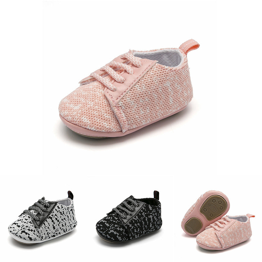 Coconut Baby Sneakers Rubber Sole Non-Slip Breathable Baby Toddler Shoes Indoor Baby Shoes