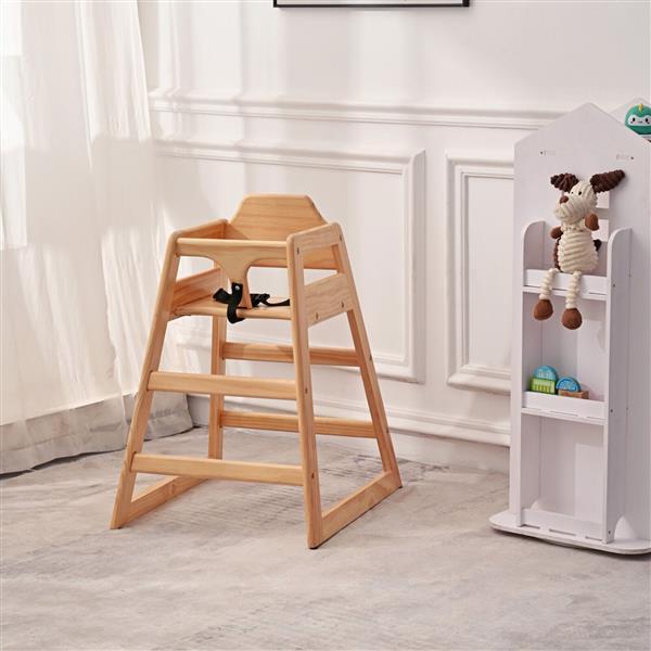 Wooden Double-layer Solid Wood Baby Height Chair