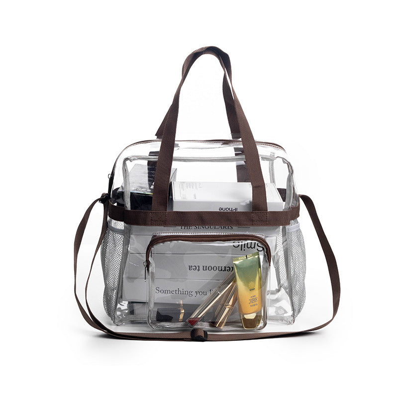 PVC Transparent Taschen Handtasche Tragbare Reise Buggy Tasche