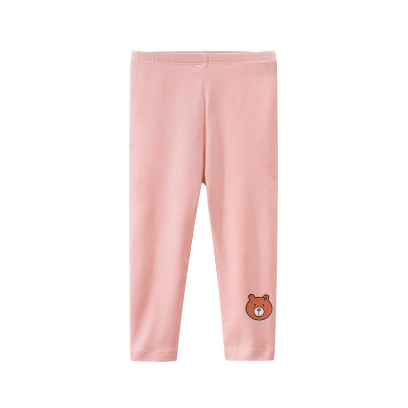 Autumn New Product Korean Girl Leggings Baby Stretch Trousers