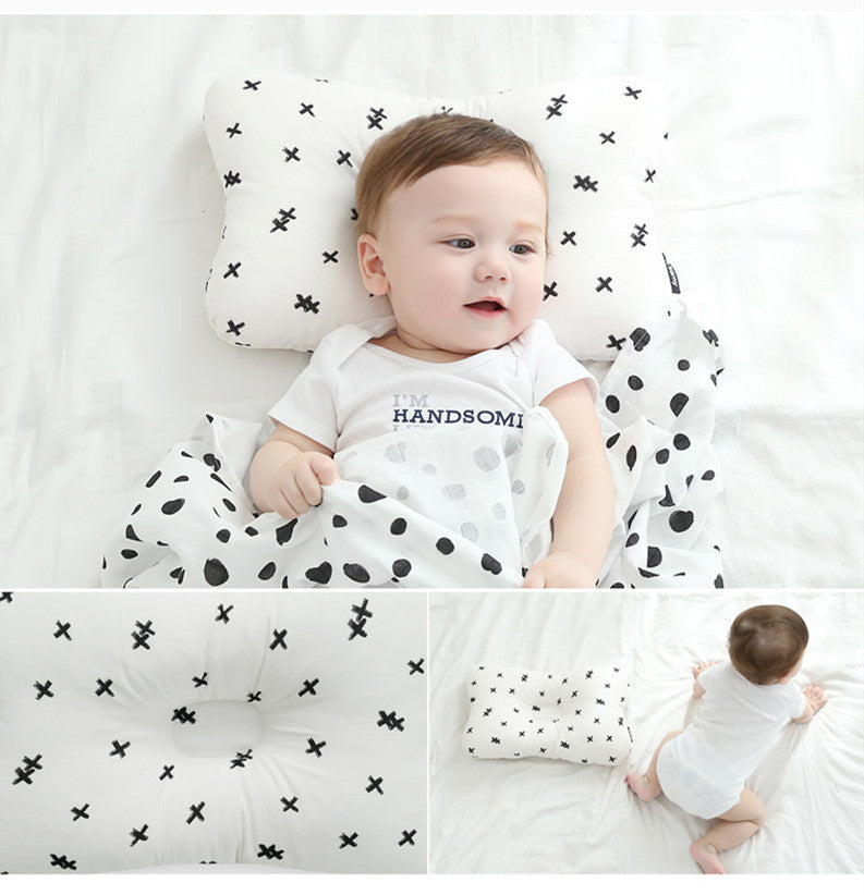 3d Breathable Mesh Four Seasons Baby Pillow Anti-deviation Head