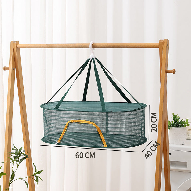 Hanging Network Dry Goods Artifact Fly Cage Foldable Balcony Drying Things