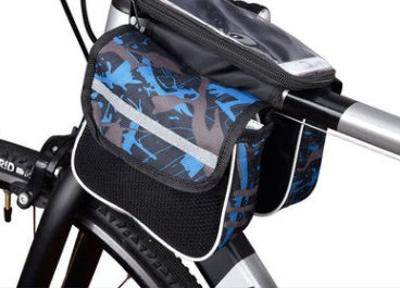 Saddle Bicycle Tube Bag Mountain Bike Self Bag Front Beam Bag Riding Equipment Car Accessories Bag Mobile Phone Bag