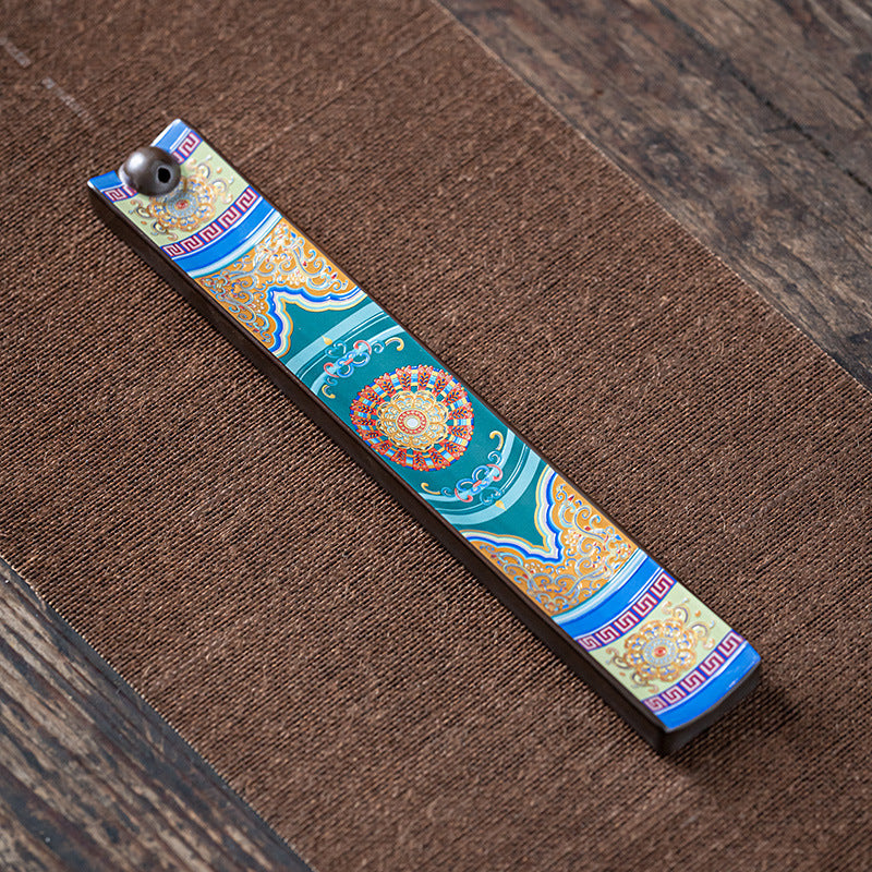 Enamel Wire Incense Burner Incense Insert Ornaments Ceramic Creative Tea Ceremony Enshrines Antique Lying Incense Burner Household Cloisonne Sandalwood Incense Burner