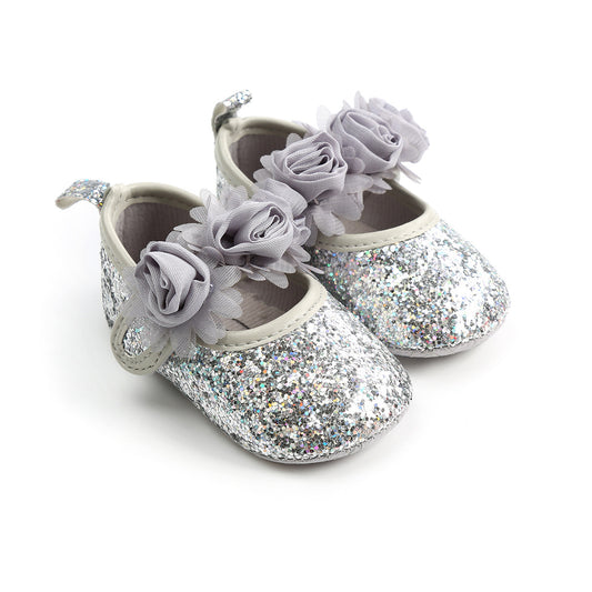 Rose baby shoes