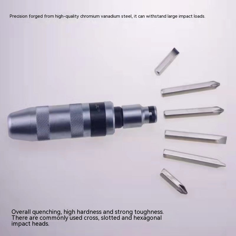 Yonggong 7-piece Plastic Box Impact Screwdriver Screwdriver Impact Batch Impact Screwdriver Set Multi-function