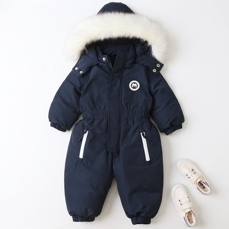 Baby Ski Suit One-Piece Suit Baby Climbing Suit Romper Winter New Children's One-Piece Suit