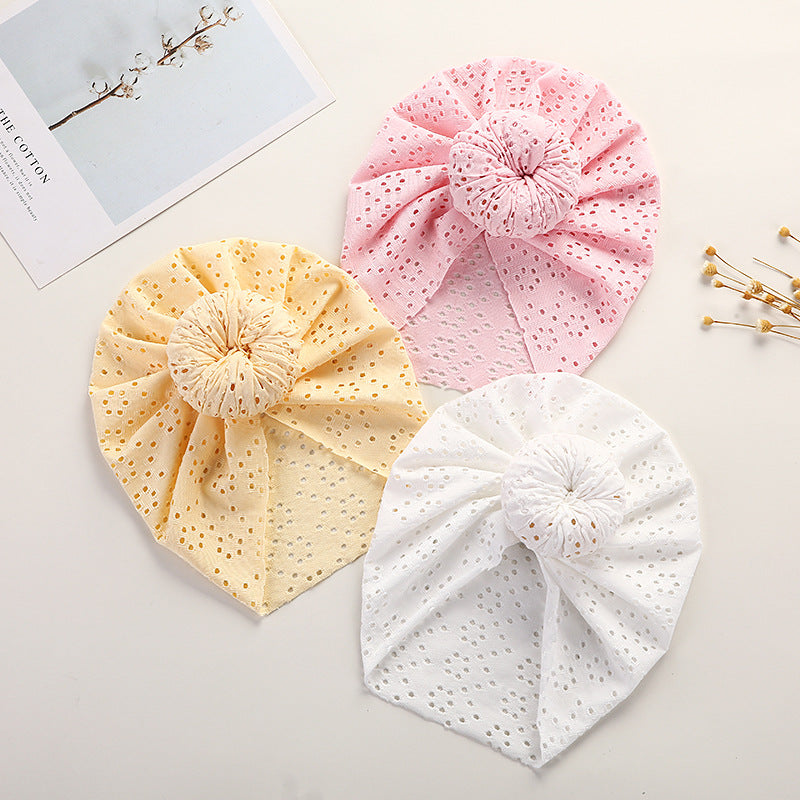 Baby Pullover Cap Cute Lace Hole Donut Baby Indian Tire Cap Children's Headwear