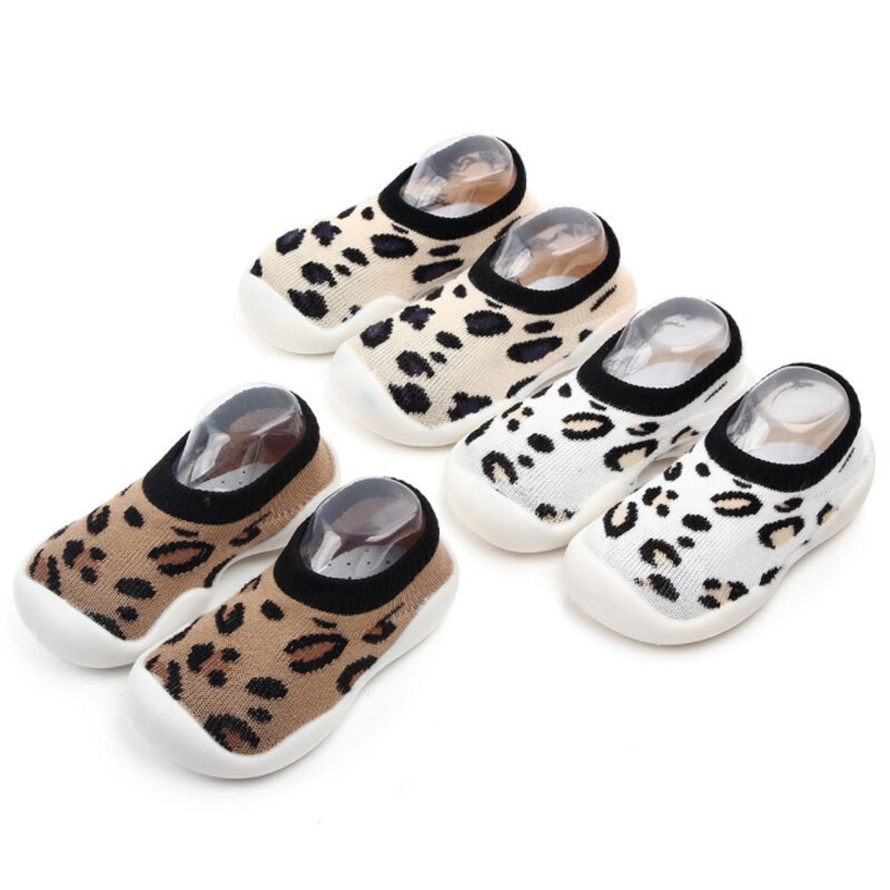 2019 Baby Leopard Cotton Socks Shoes Newborn