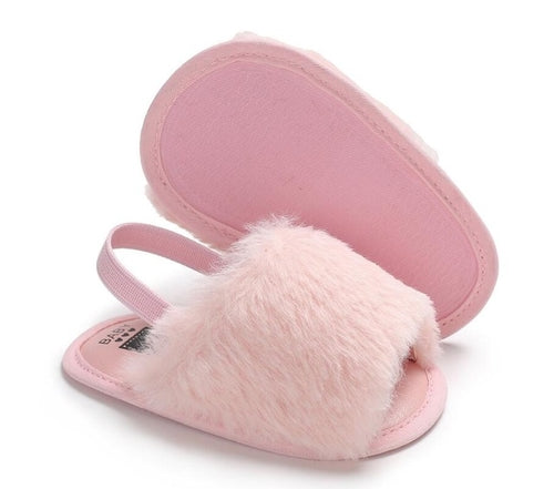 2019 Fashion Faux Fur Baby Summer Shoes Cute