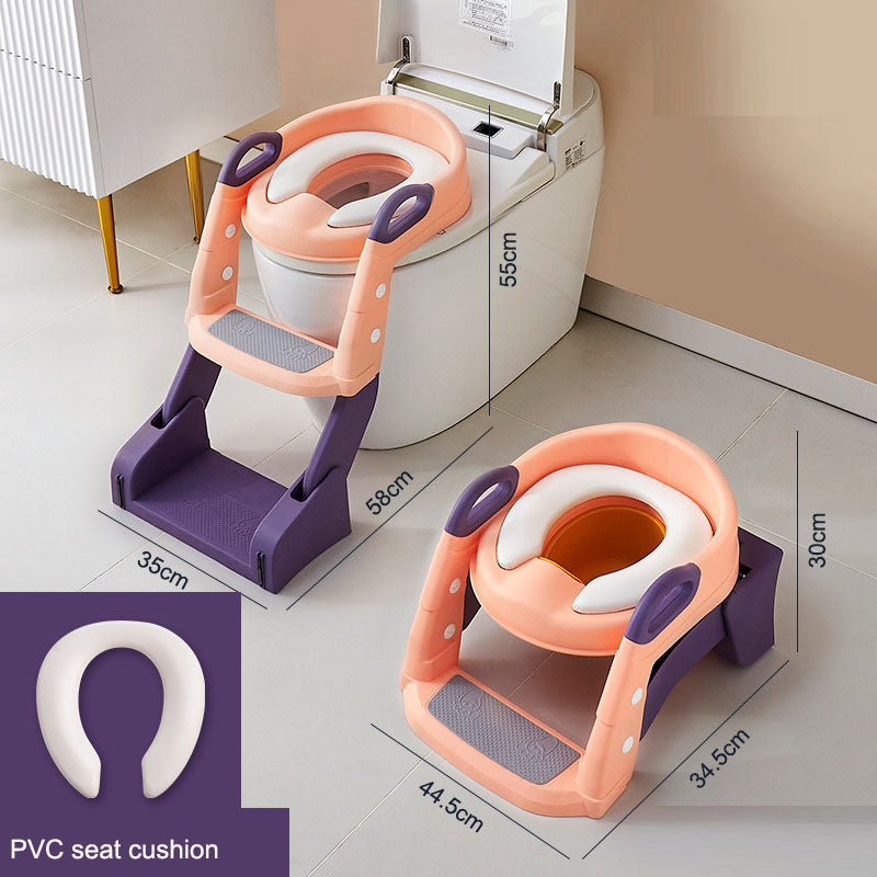 Children's toilet multifunctional toilet for boys and girls, auxiliary toilet holder, baby step toilet seat ring