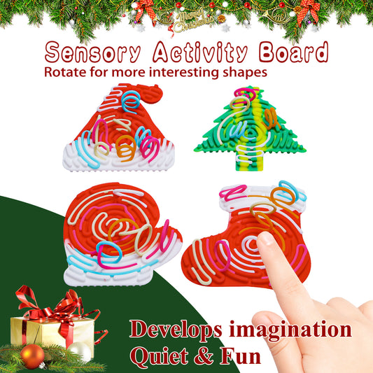 Silicone decompression toy Christmas puzzle children's sensory toy