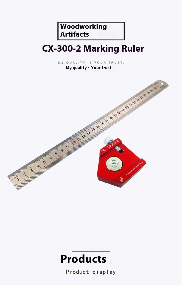 CX300-2 Woodworking Lineation Ruler Measuring Tool