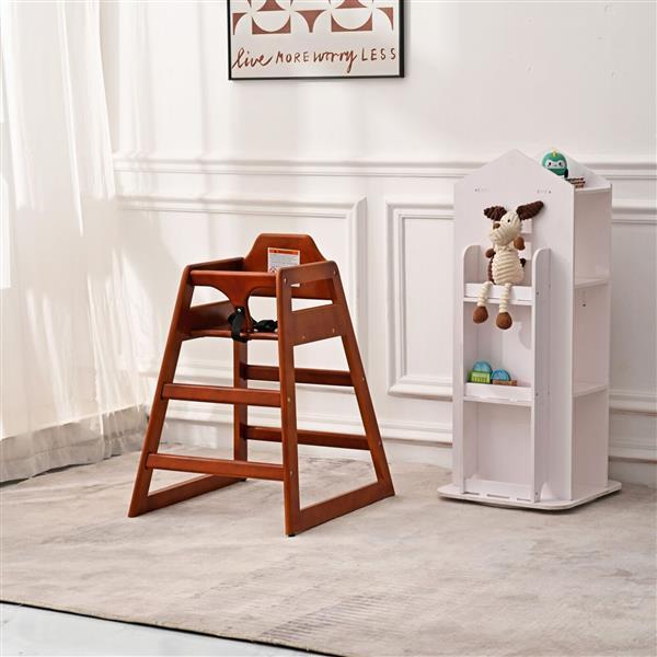 Wooden Double Solid Wood Feeding Baby Height Increasing Chair