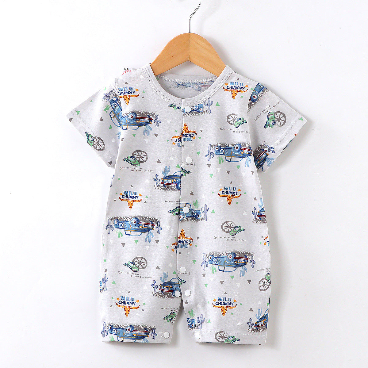 New Baby One Piece Newborn Romper Short Sleeve Thin Romper Baby Wrapping Clothes