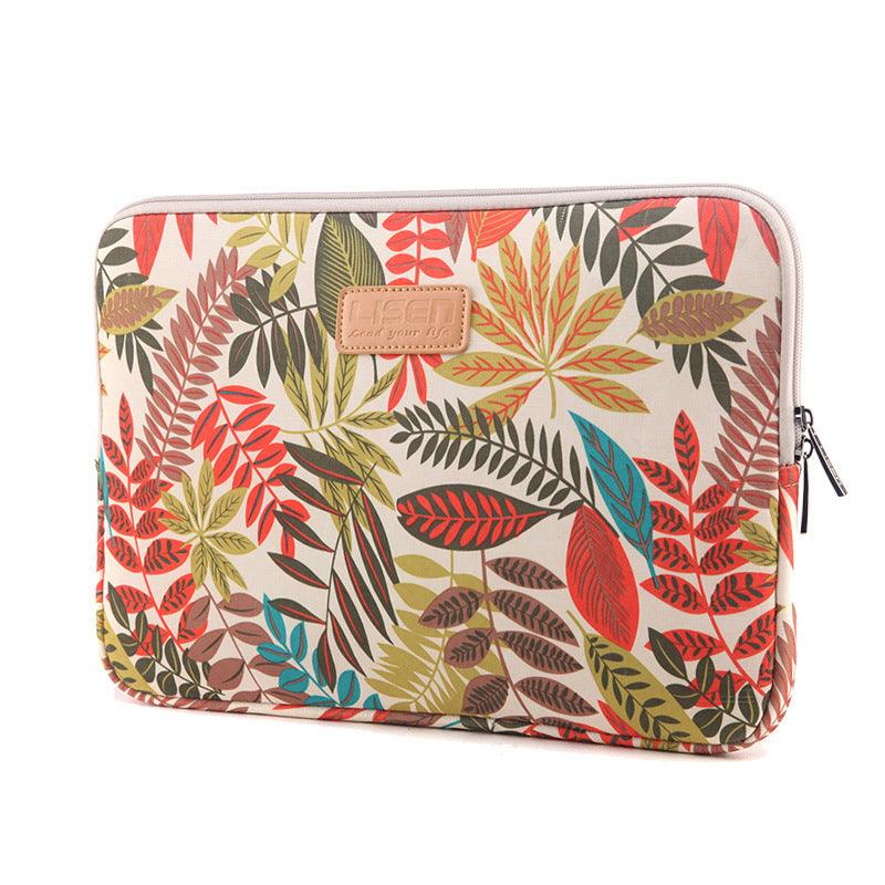 LISEN Colorful Leaf Notebook Sleeve Bag   Inch 15.6 Inch Computer Bag