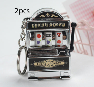 Home Fashion Mini Fruit Machine Keychain Charm