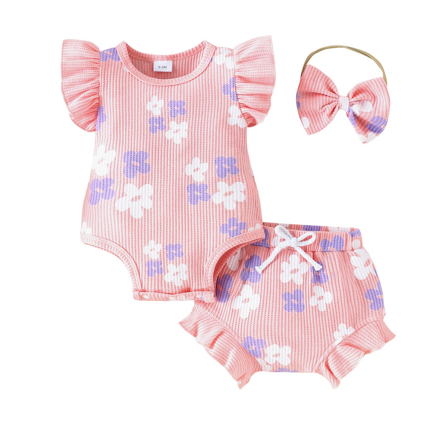 New Type Baby Sleeveless Baby Bodysuit Shorts Two-piece Set