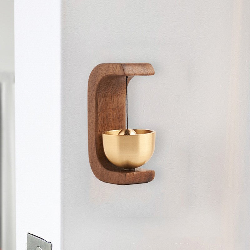 Black Walnut Suction Door Copper Bell