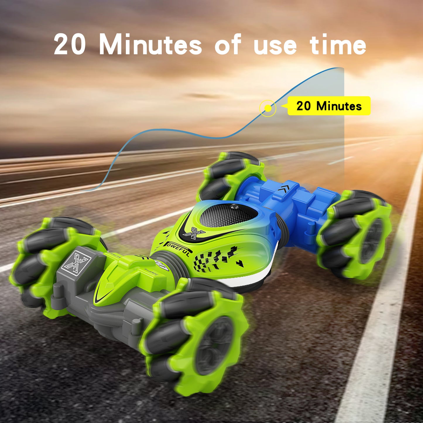 Induction Mini Gesture Twist Car Transform Car Watch Remote Control Double sided Stunt Climbing Toy Remote Control Car