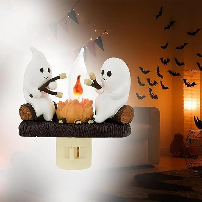 Halloween Ghost Flasher Light Children's Room Resin Craft Ornament