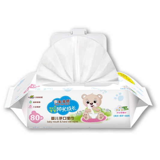 Wet wipes baby 80 pumping baby wipes with lid