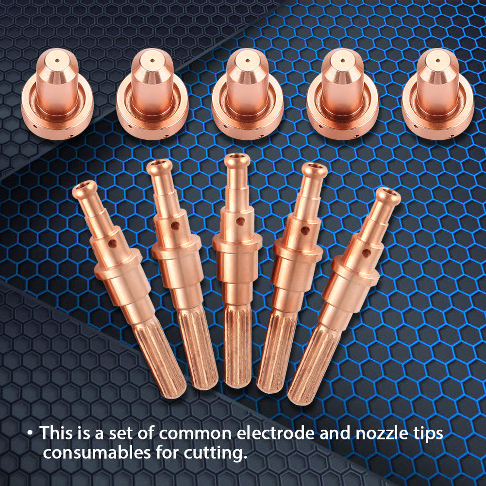 5pcs 9-8215 Electrode   5 pcs 9-8210 Nozzle Tips for Thermal Dynamics SL60/100 Plasma Torch