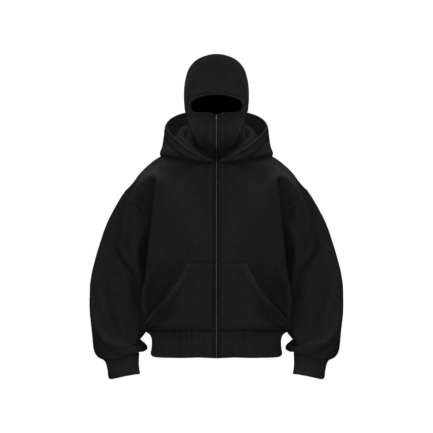 Fleece-lined Double Hood Unique Design Hooded Sweater