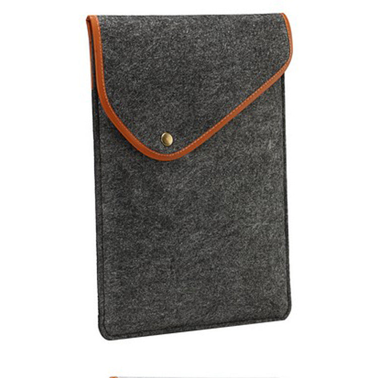 Flat felt bag computer bag