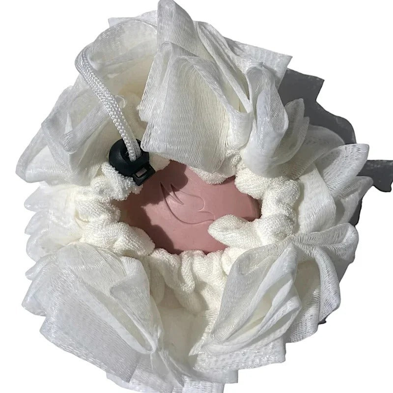 Travel Style Face Wash And Bath Two-in-one Loofah Bath Towel