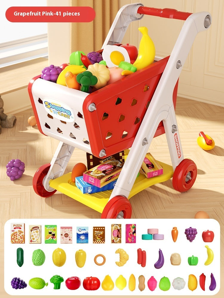 Shopping Cart Toy Baby Trolley Play House