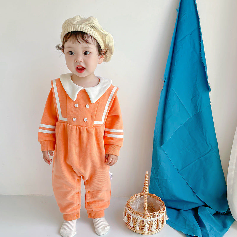 Baby Clothes Autumn New Girl Baby Korean Version Baby Clothes Rorobell Long Sleeve Romper Baby One-Piece Clothes