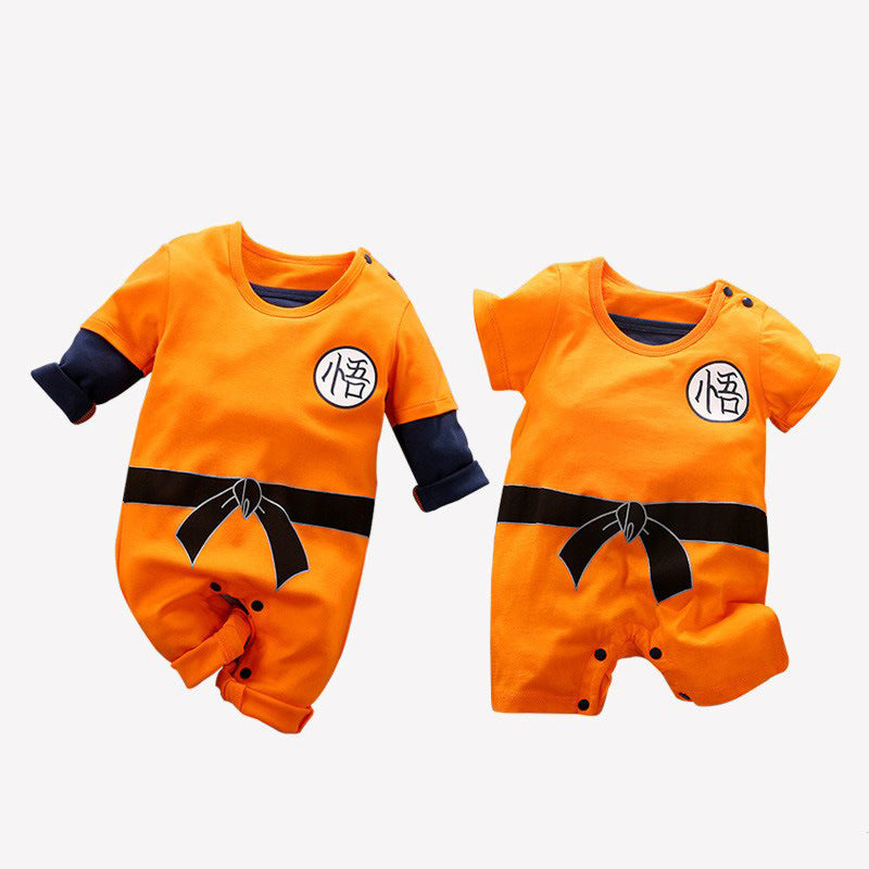 Baby Triangle Romper Summer Cotton Cartoon With Saliva Towel Newborn Baby 0-3-6 Month Romper