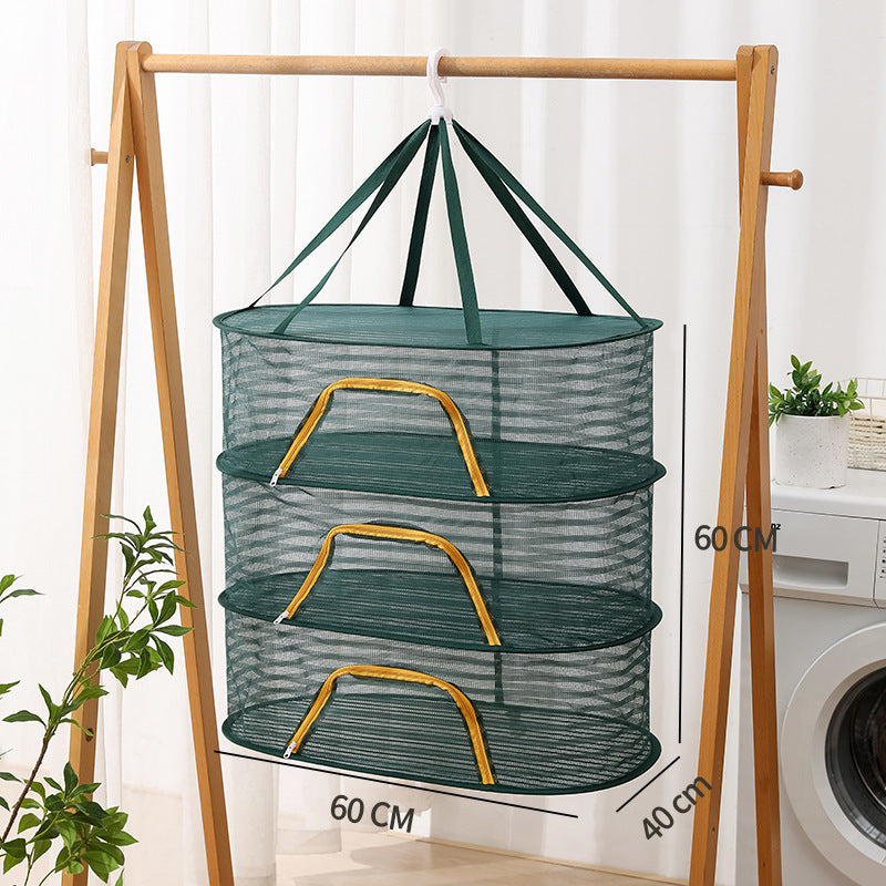 Hanging Network Dry Goods Artifact Fly Cage Foldable Balcony Drying Things