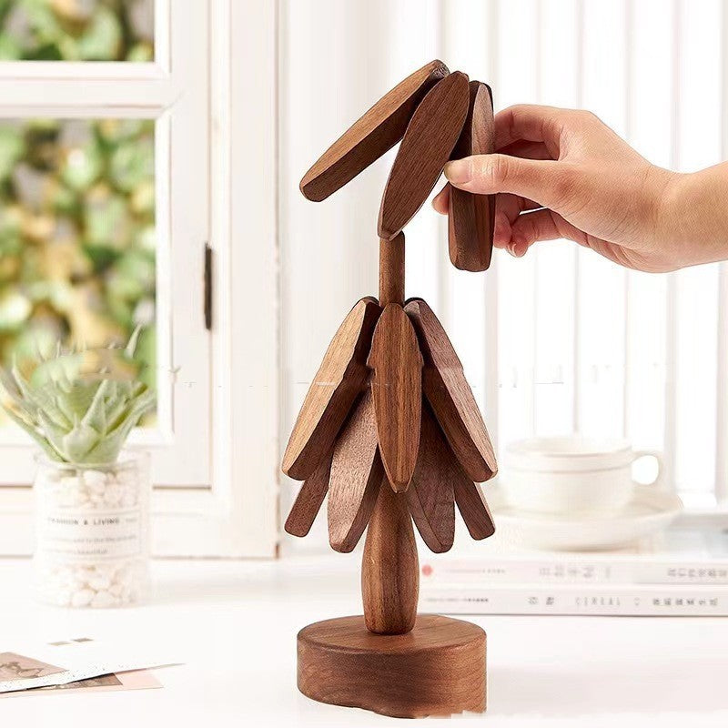 Wooden Creative Tree Heat Proof Mat