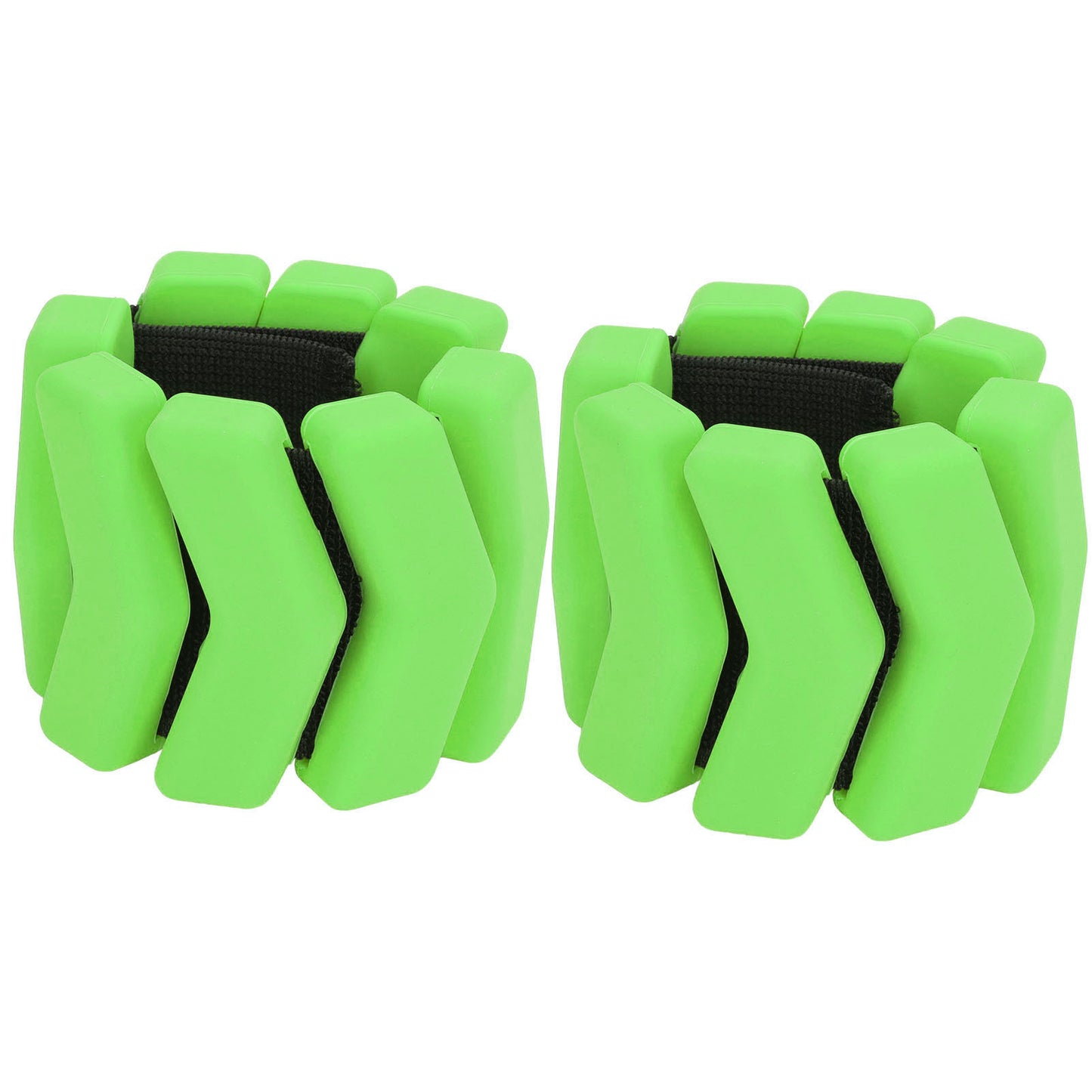 1 Pair Resin Weight Bearing Bracelet Adjustable Wrist Ankle Weights Belt for Fitness Sports Green