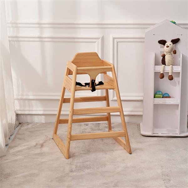 Wooden Double-layer Solid Wood Baby Height Chair