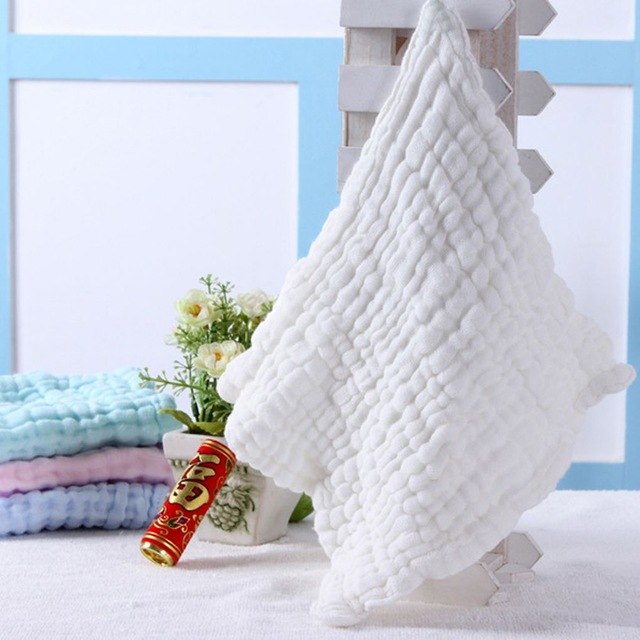 1 Piece Baby Bath Towels 100% Cotton Gauze Solid New Born Baby Towels Ultra Soft Strong Water Absorption Baby Care