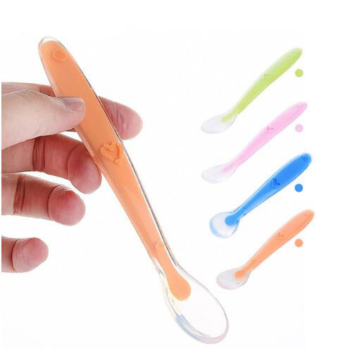 baby silicone spoons feeding dishes Tableware