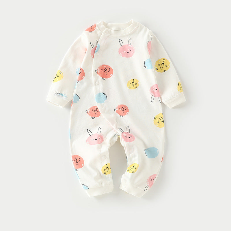 Autumn Thin Baby Pajamas And Baby Onesies