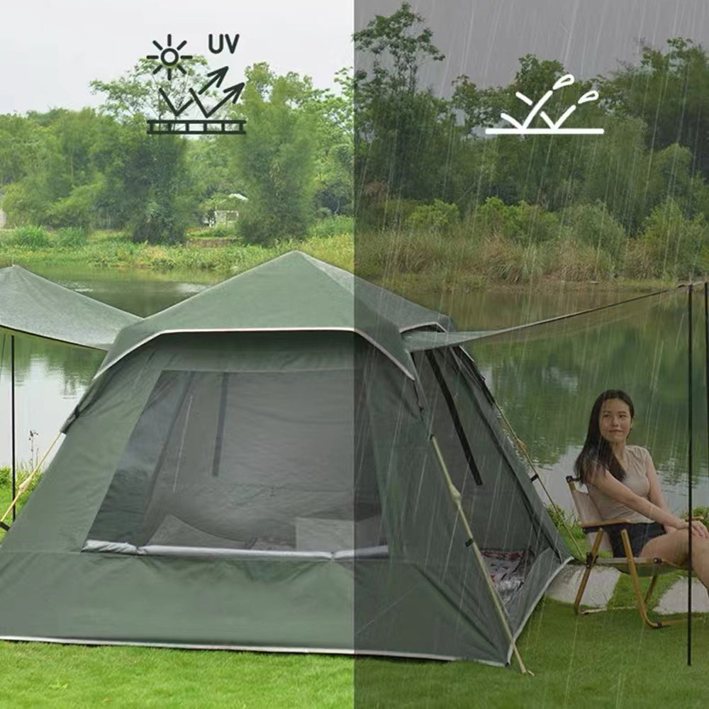 Outdoor SunProof WindProof Quick-Opening Tent Lightweight Waterproof Foldable Tent Full-Automatic Camping Picnic Sunshade Sunscreen Tent