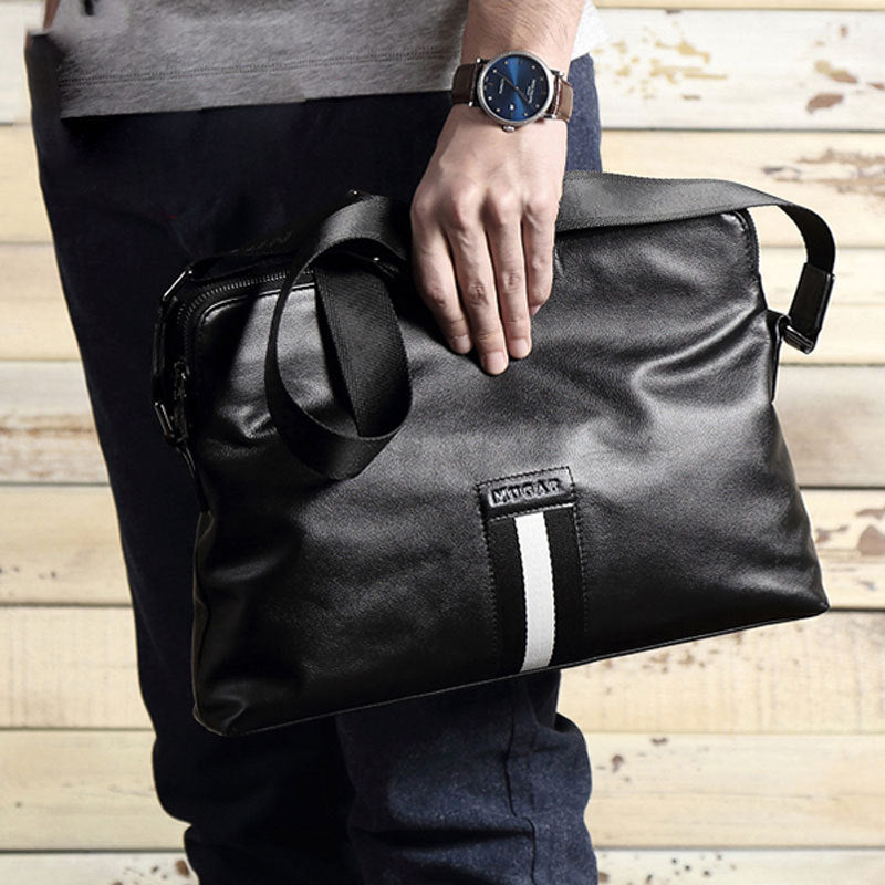 Wear-resistant Leather Men's Messenger Business Bags