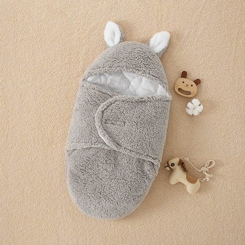 Maternal And Infant Products Newborn Lamb Velvet Quilt Baby Quilt Autumn And Winter Thickened Split-Leg Sleeping Bag Baby Quilt